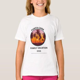 Punta Cana Family Vacation Tropical Beach Sunset  T-Shirt