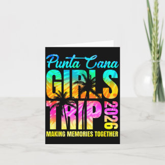 Punta Cana Girls Trip 2026 Vacation Weekend Card