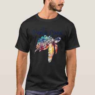 Punta Cana Sea Turtle Dominican Floral Theme Famil T-Shirt