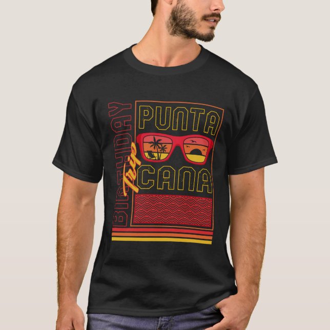 Punta Cana Shirt, Birthday Trip Punta Cana Tee, T-Shirt (Front)