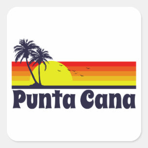 Punta Cana Square Sticker