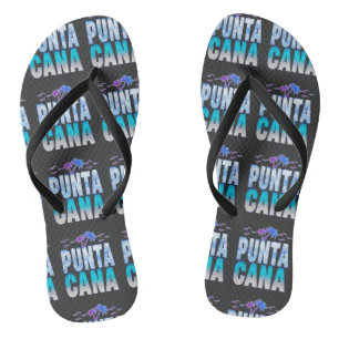 Punta Cana Summer Vacation Matching T-Shirt Jandals