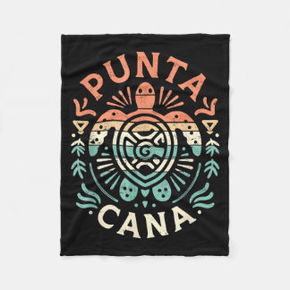 Punta Cana Tribal Fleece Blanket