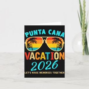 Punta Cana Trip 2026 Beach Vacation Summer Hollida Card