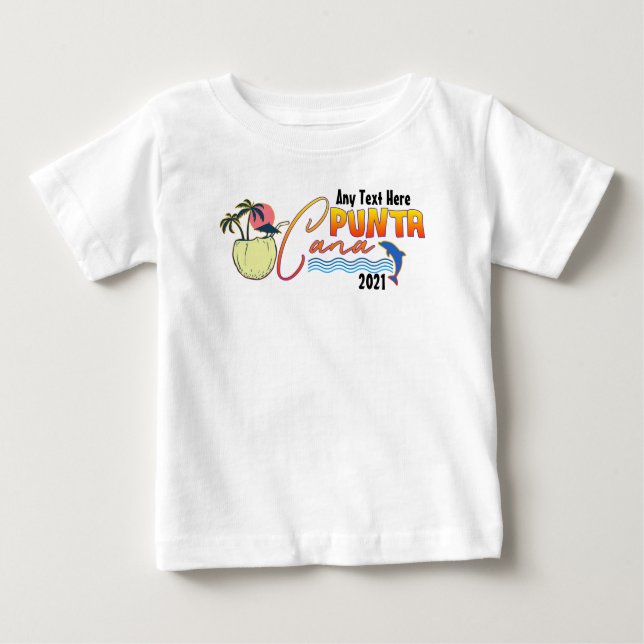 Punta Cana Vacation Beach Family Matching Custom T Baby T-Shirt (Front)