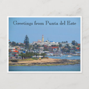punta del este greetings postcard