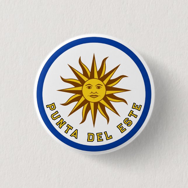 Punta del Este, Uruguay 3 Cm Round Badge (Front)
