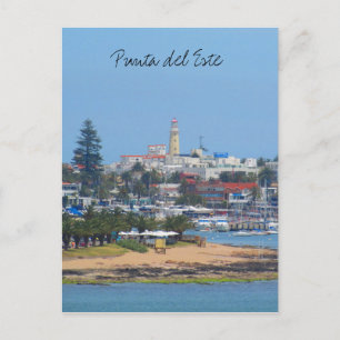 punta del este uruguay postcard