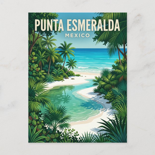 Punta Esmeralda Mexico Postcard (Front)