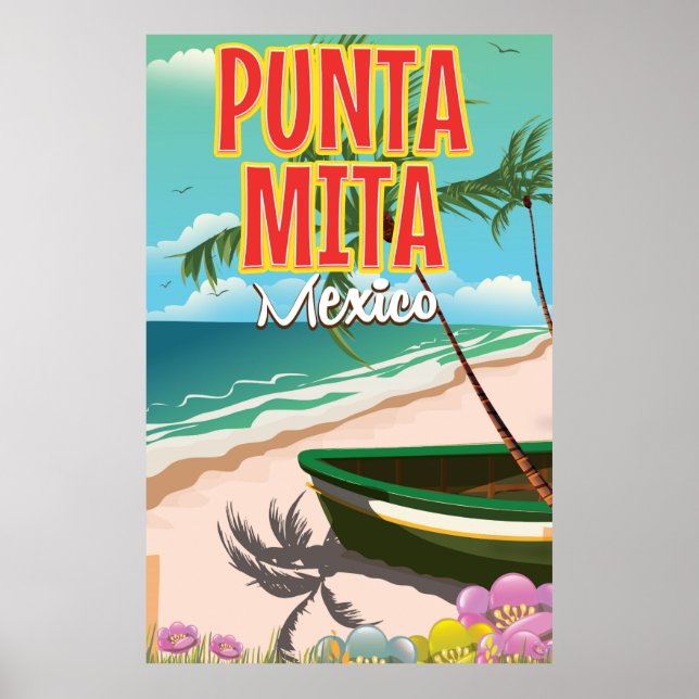 Punta Mita Mexican travel poster (Front)