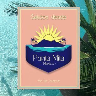 Punta Mita Mexico vacation terracotta Postcard
