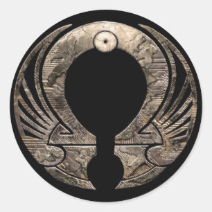 Punto Omega - Logo Round Sticker