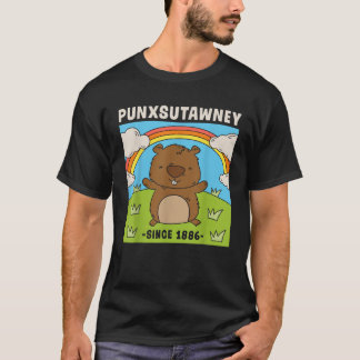 Punxsutawney Phil Groundhog Day Since 1986 Retro 6 T-Shirt