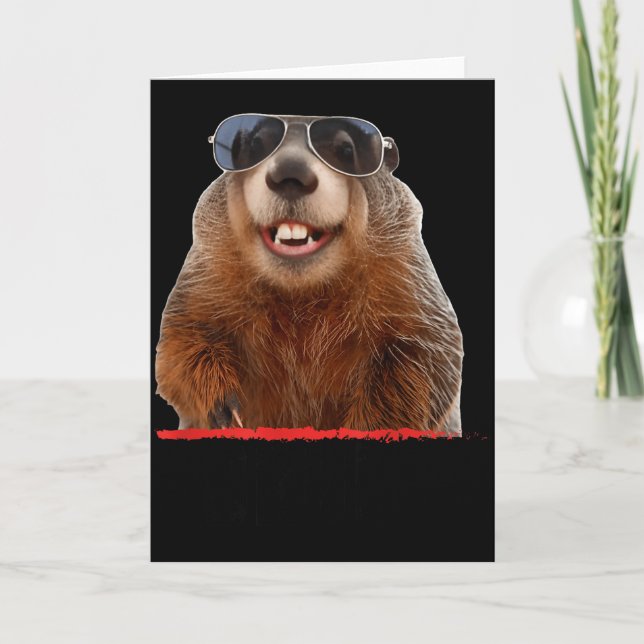 Punxsutawney Woodchuck Lovers &amp; Groundhog Fans Card (Front)