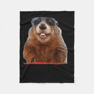 Punxsutawney Woodchuck Lovers &amp; Groundhog Fans Fleece Blanket