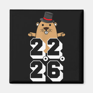 Punxsy Phils Cute Groundhog Day Feb 2nd 2026 Holid Magnet