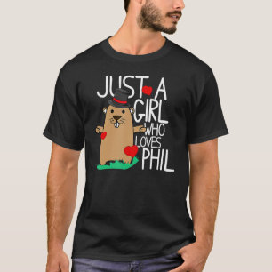 Punxsy Phil's Cute Groundhog Day Holiday Design fo T-Shirt