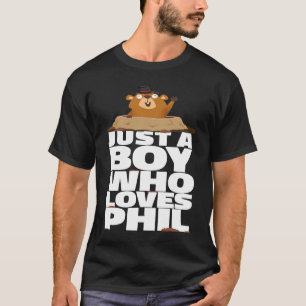 Punxsy Phil's Cute Groundhog Day Holiday Idea for  T-Shirt