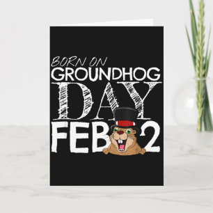 Punxsy Phils Groundhog Day February 2nd Boys Girls Card