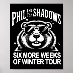 Punxy Phil And The Shadows Groundhog Day February Poster
