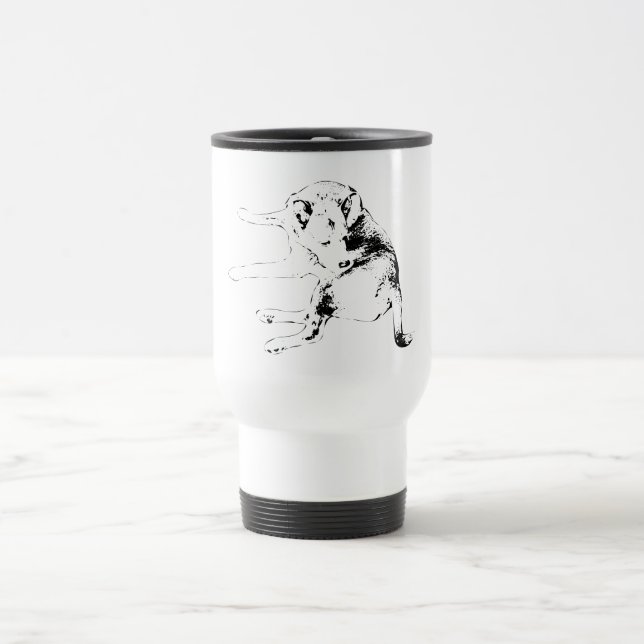 Pup Cozy Route Travel Mug (Center)