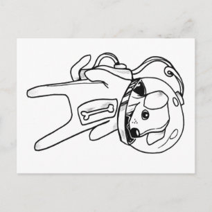 pup in space postcard