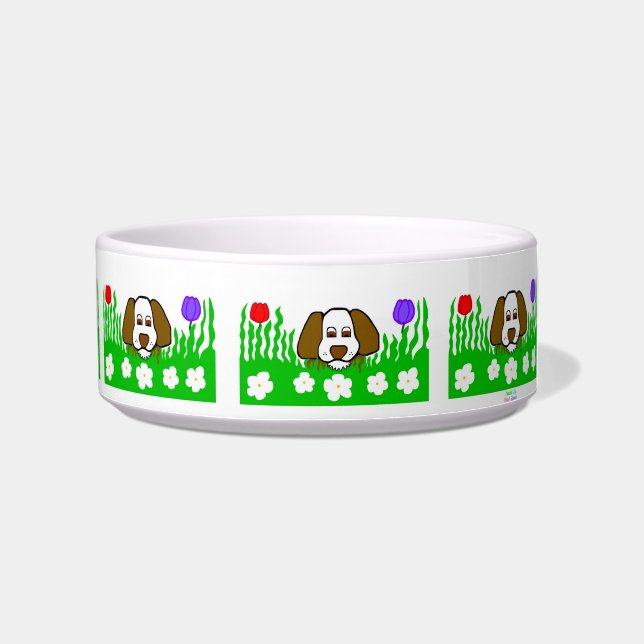 Pup N Play Ceramic Pet Bowl (Right)
