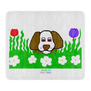 Pup N Play Glass Cutting Board 15.2 cm x 17.8 cm