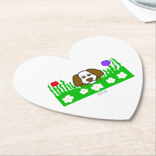 Pup N Play Heart Paper Coaster