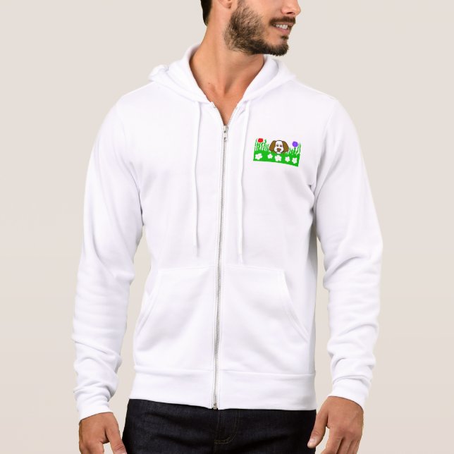 Pup N Play Men's Bella+Canvas Full-Zip Hoodie (Front)