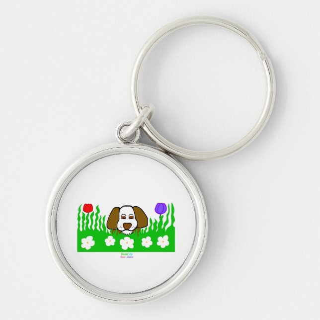 Pup N Play Premium Round Keychain (Front)