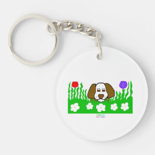 Pup N Play Round Keychain
