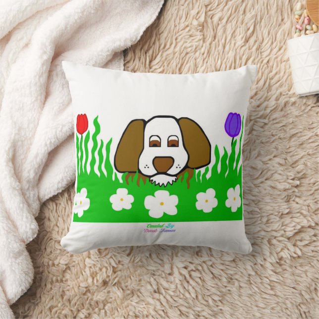 Pup N Play Square Throw Pillow (Blanket)