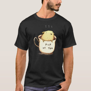 Pup Of Tea Beauteaful Tea Design T-Shirt