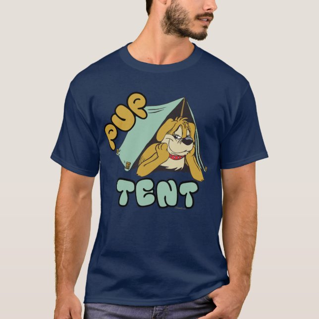 Pup Tent Camping Humour T-Shirt (Front)