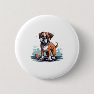 PupArt Design Boxer Briefs - Funny Dog Graphic 6 Cm Round Badge