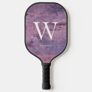 Puple Retro Wall Texture Pickleball Paddle