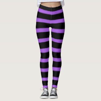 Puple Stripes Leggings