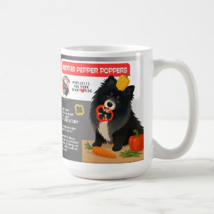PUPPER PEPPER POPPERS Dog treats  Art Muse Recipe  Coffee Mug