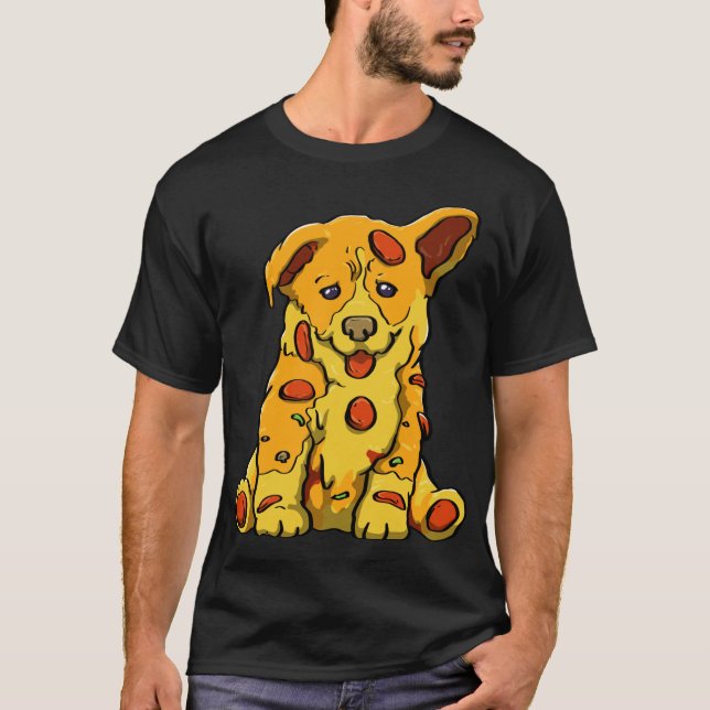 Pupperoni Pizza Love Funny Women Dog Lovers Puppy T-Shirt (Front)