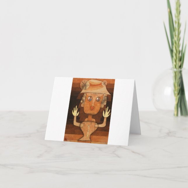 Puppet by Paul Klee Thank You Card (Front)