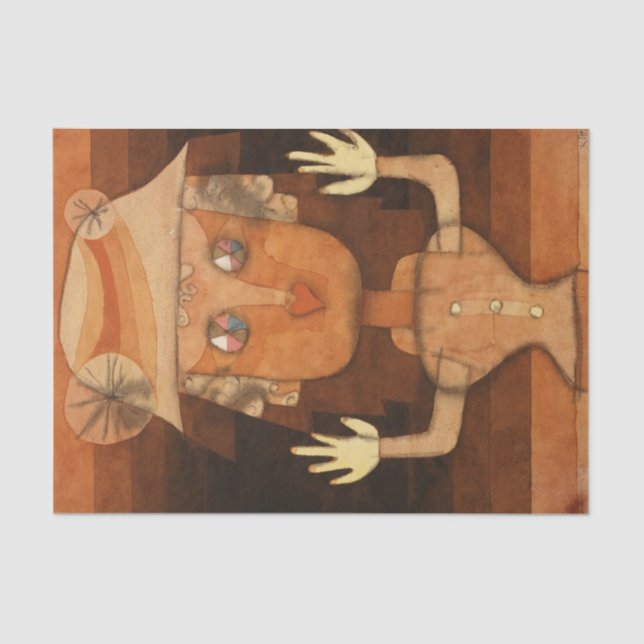 Puppet by Paul Klee Tissue Paper (Front)