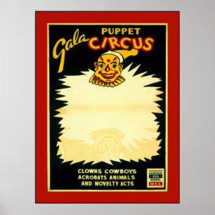 Puppet Circus Poster