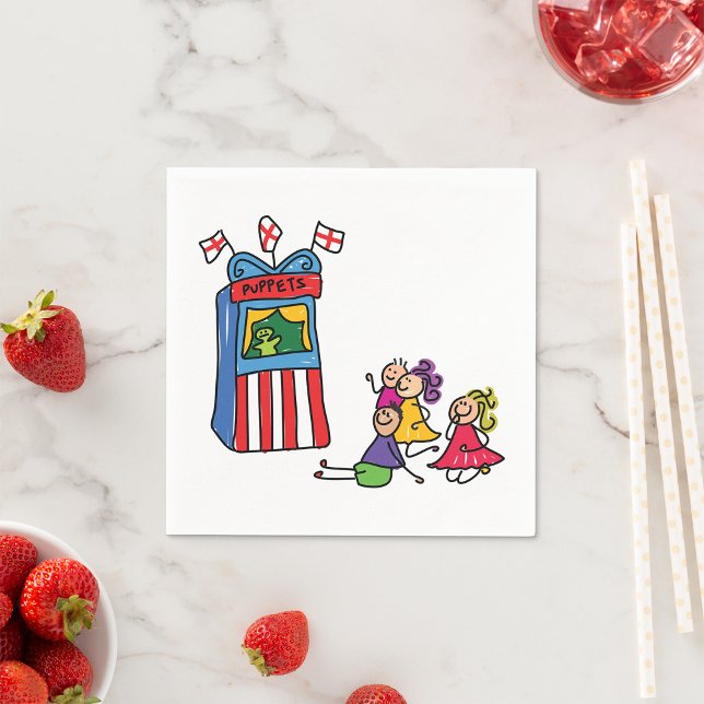 Puppet Show Paper Napkins (Creator Uploaded)