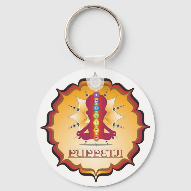 Puppetji Key Locator Key Ring (Front)
