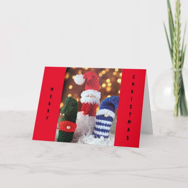 *PUPPETS* WISH YOU FUN AT CHRISTMAS TIME CHILD'S CARD (Front)