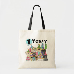 Puppies 1st Birthday Bash Tshirts and Gifts Tote Bag