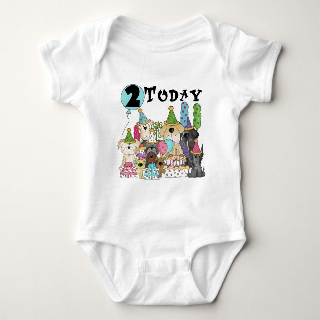 Puppies 2nd Birthday Bash Tshirts and Gifts (Front)