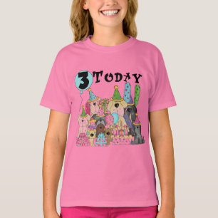 Puppies 3rd Birthday Bash Tshirts and Gifts