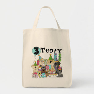 Puppies 3rd Birthday Bash Tshirts and Gifts Tote Bag